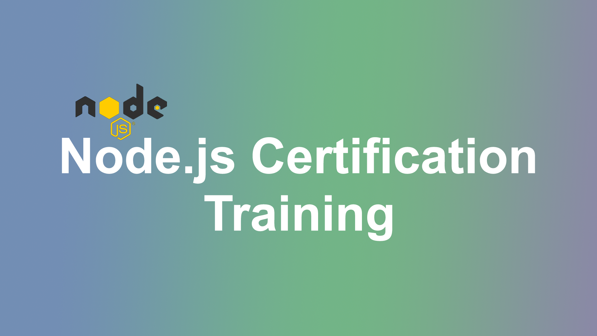 Node.js Certification Training